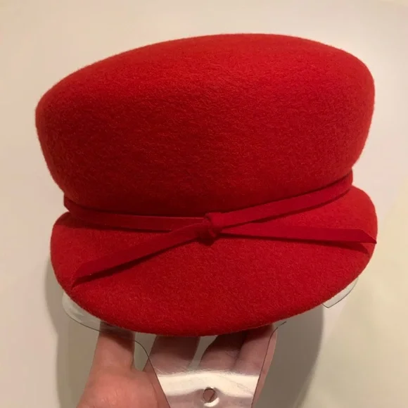Michael Howard 100% wool hat red Joe bill miller Vintage Joe Bill Miller Women main image 4